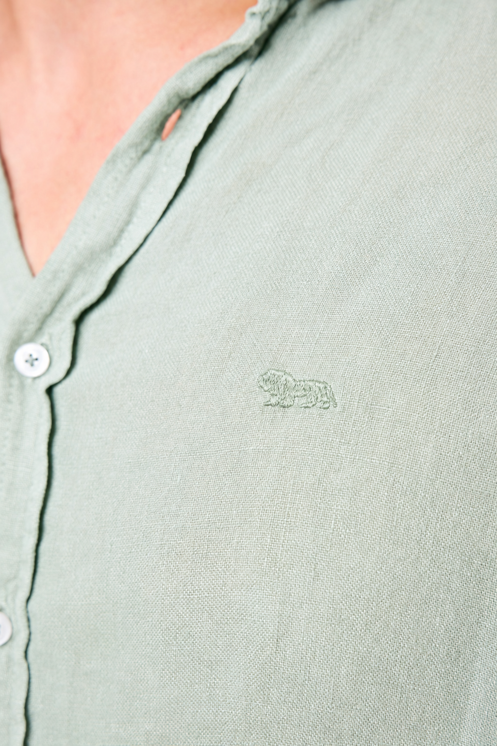 Camisa Costa Lino Green