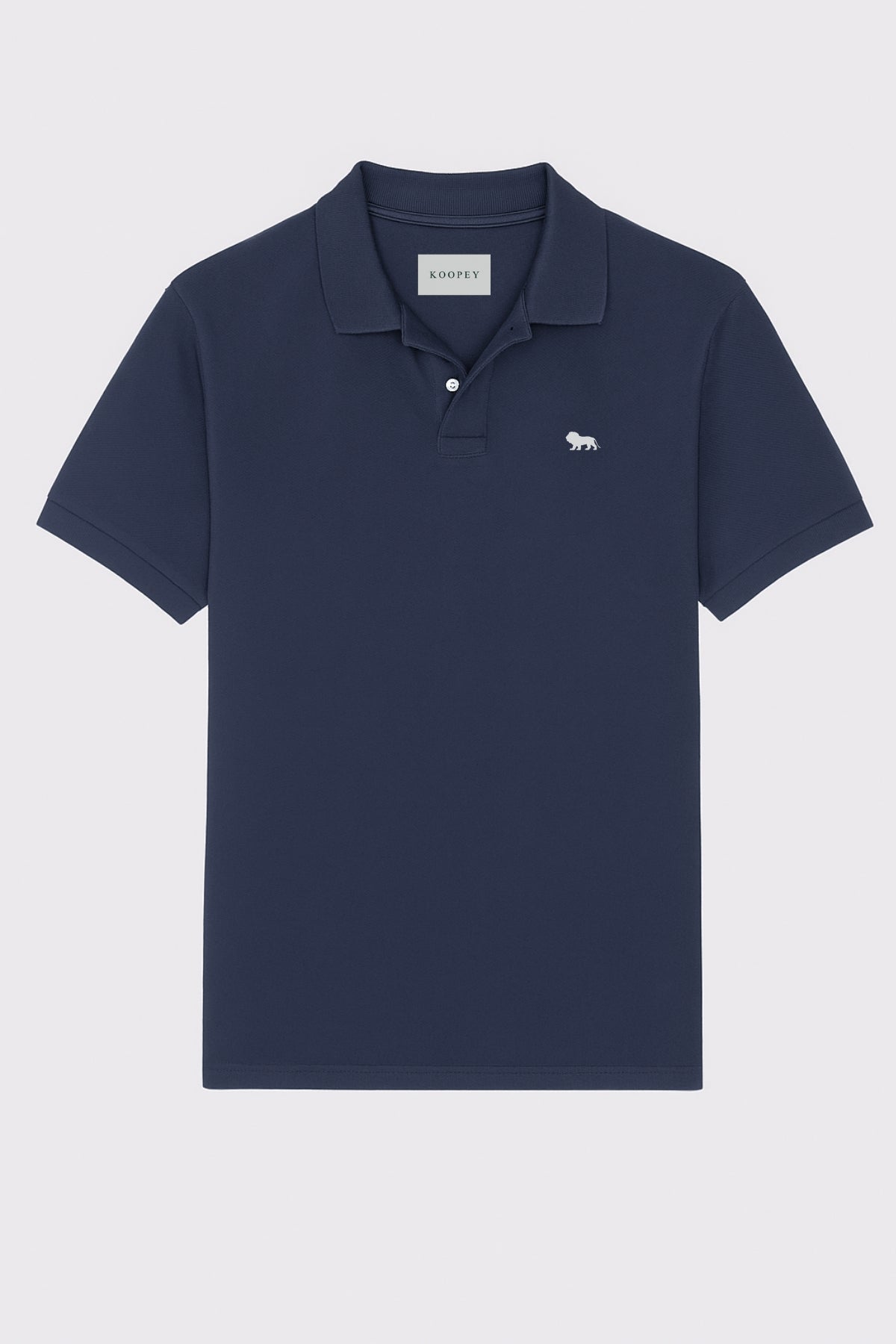 Polo Azul Manga Corta