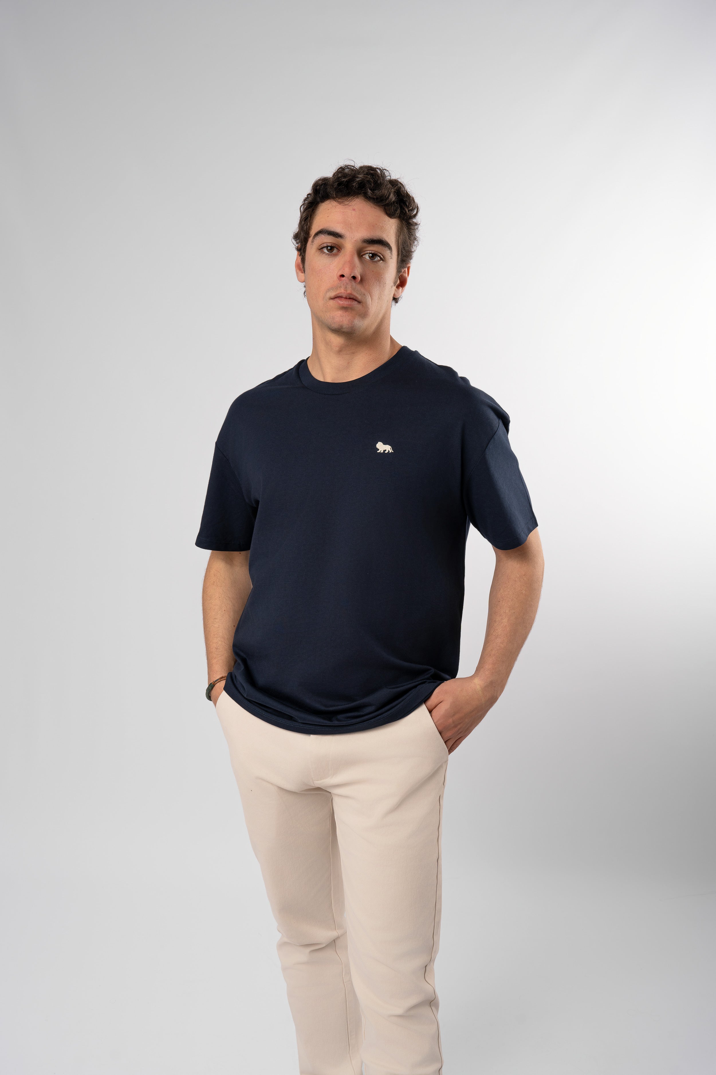 Camiseta Básica León Azul