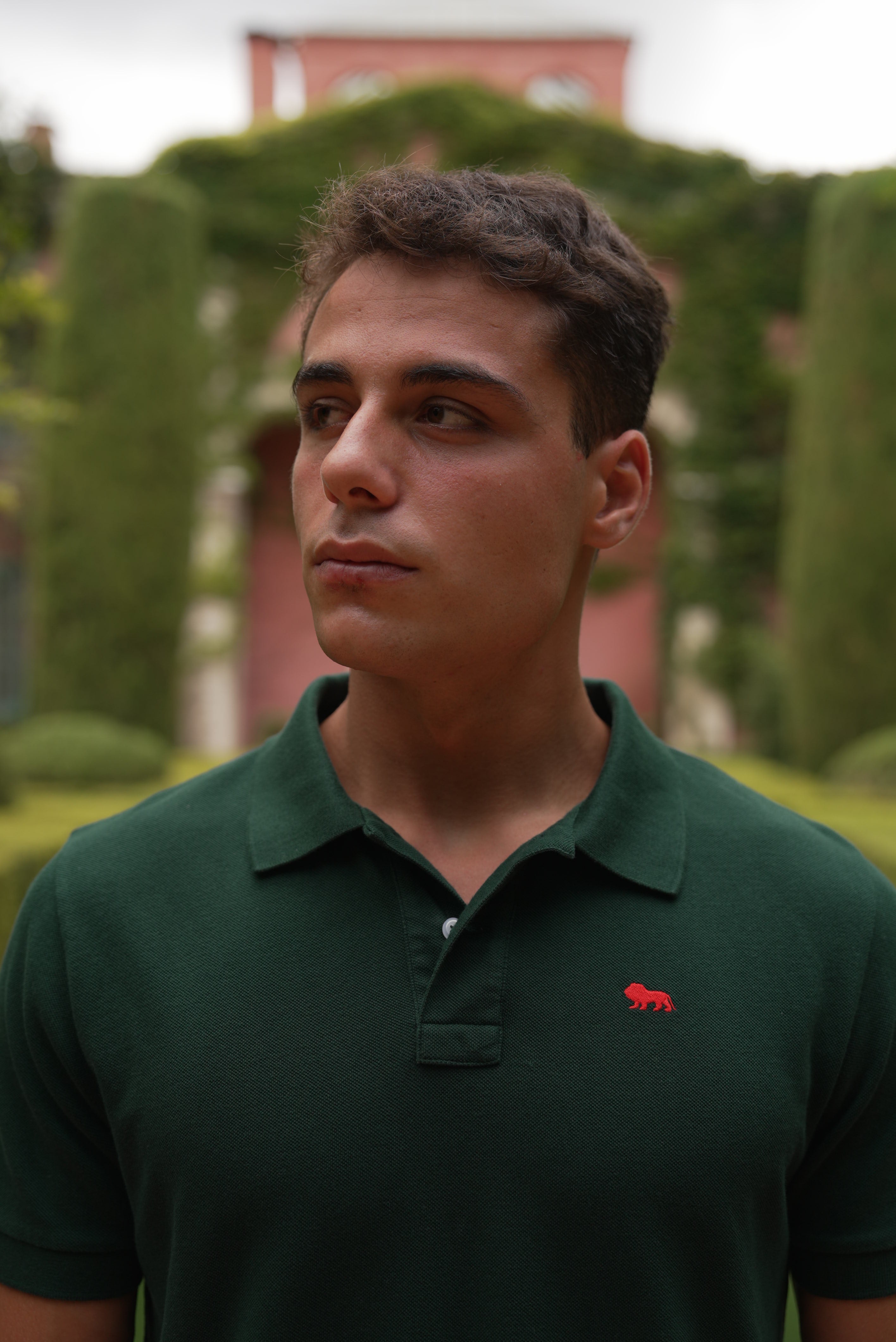 Polo Verde Manga Corta