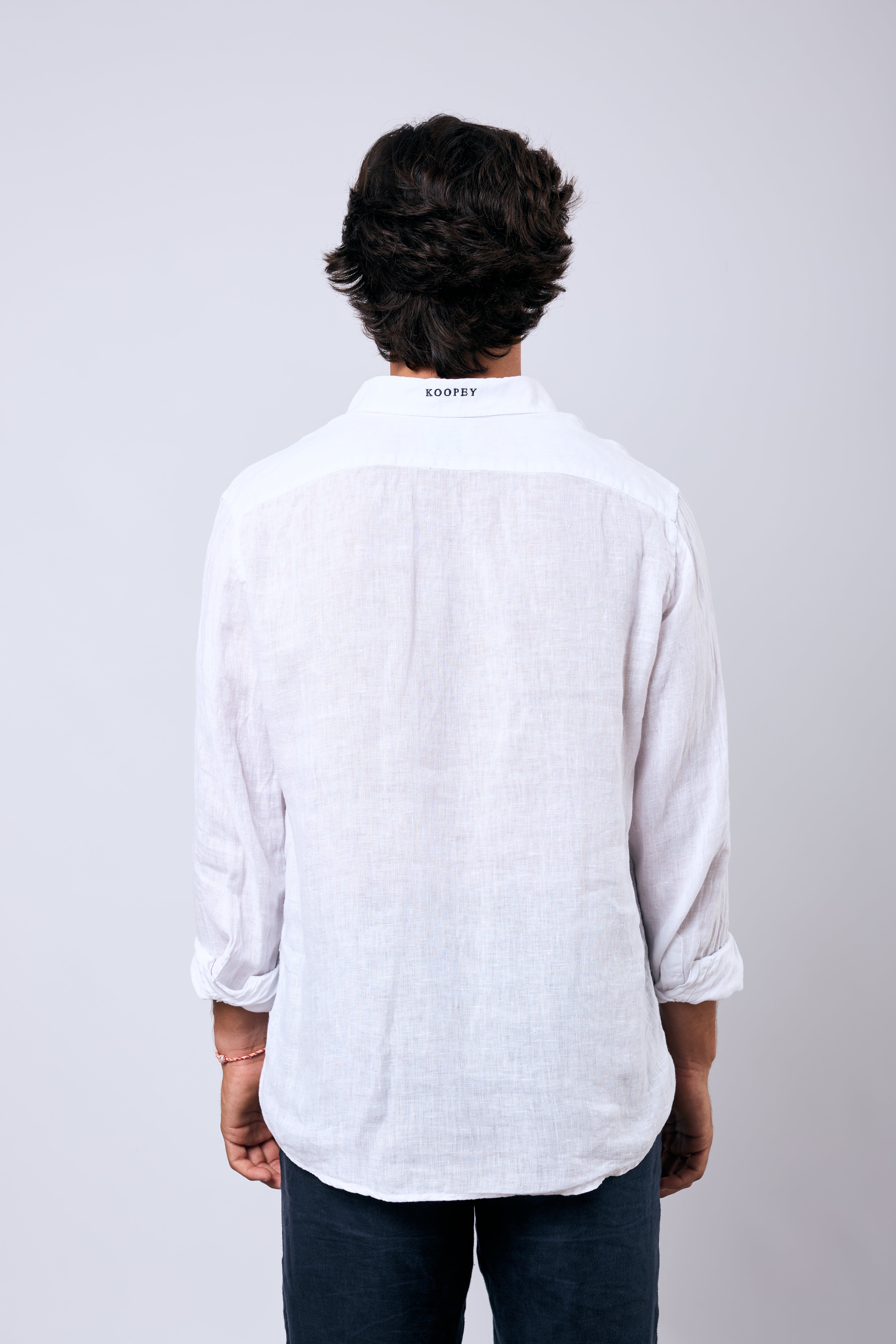 Polera Formentera Lino Blanca