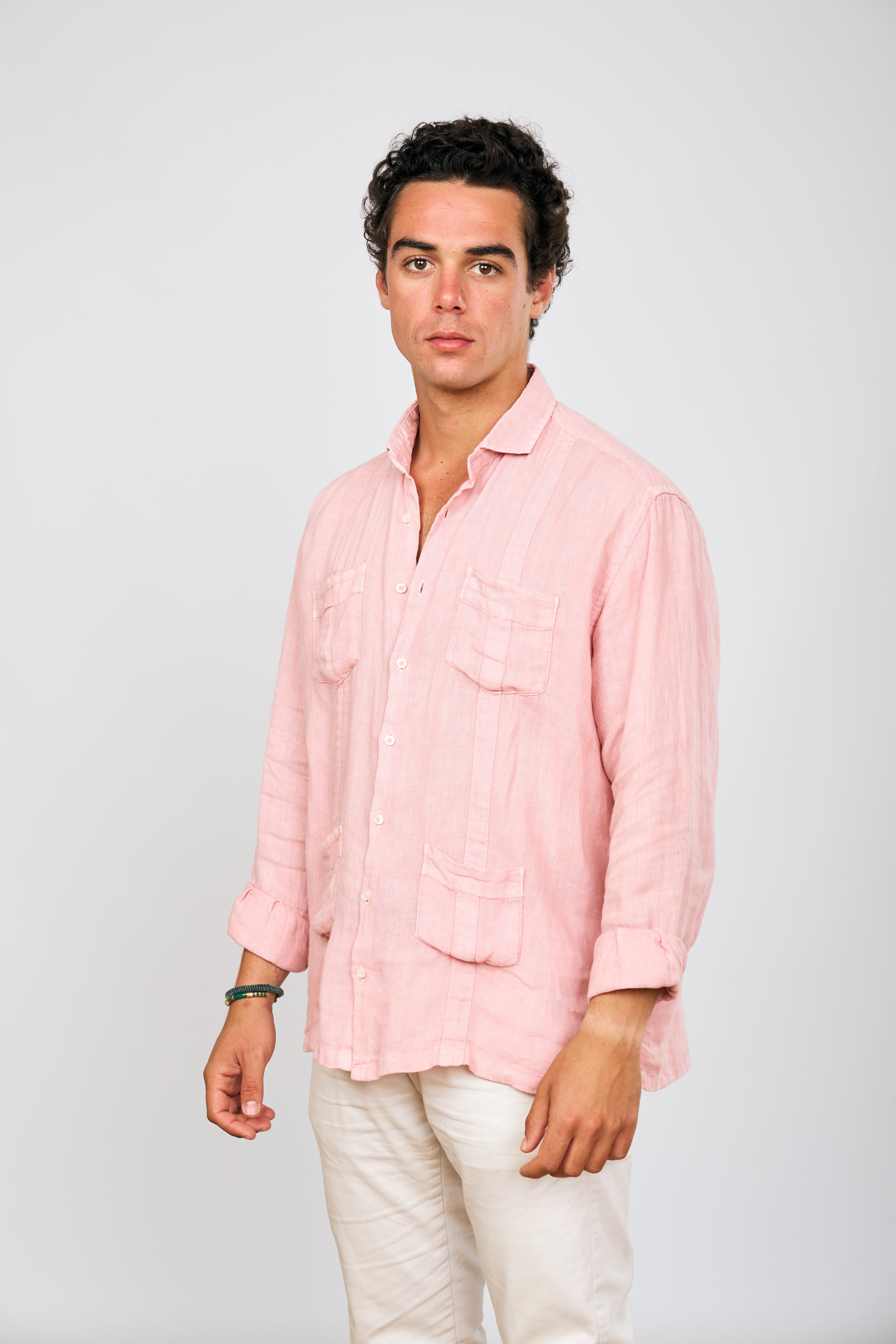 Guayabera Club Light Rose