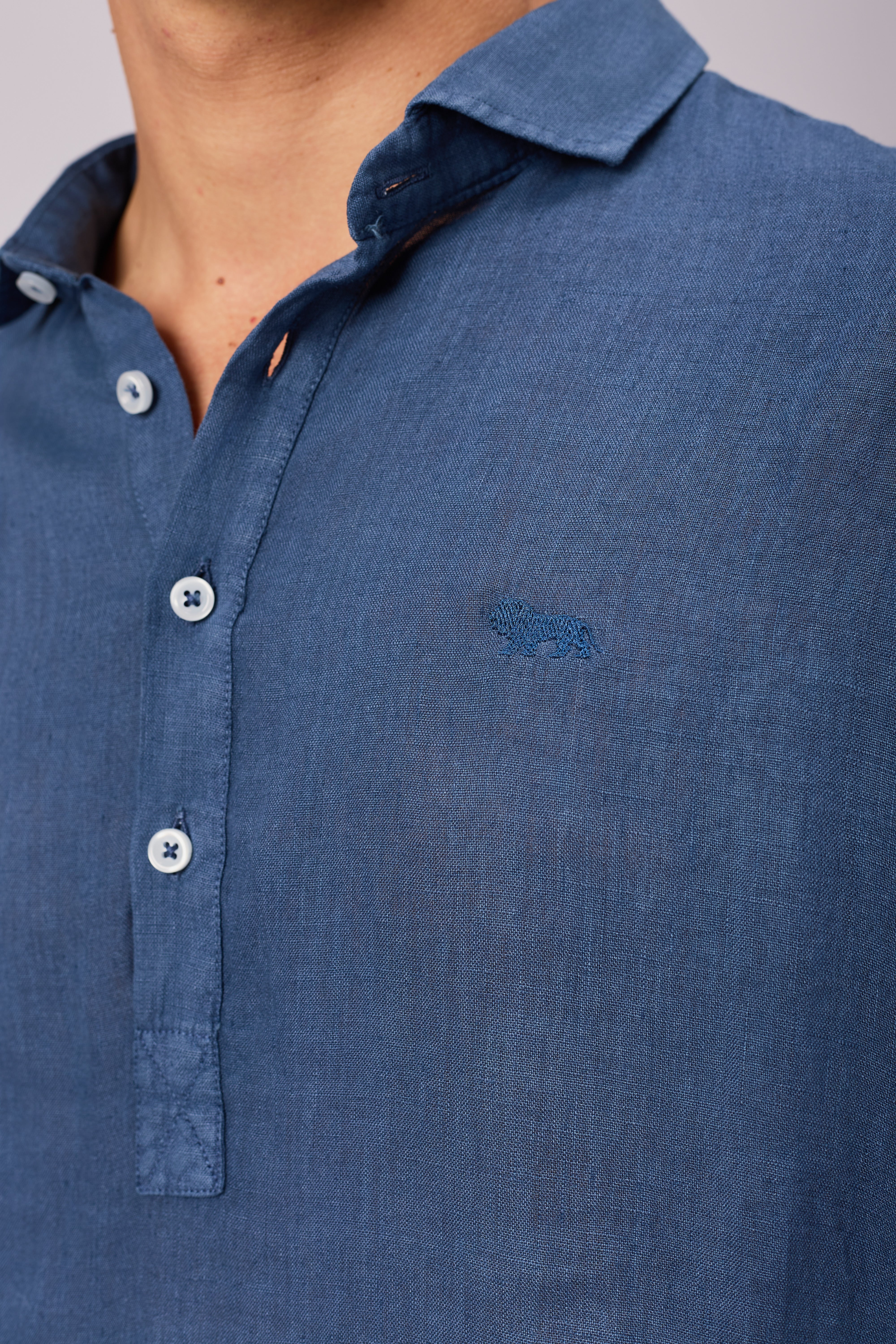 Camisa Lino Polera Martimo