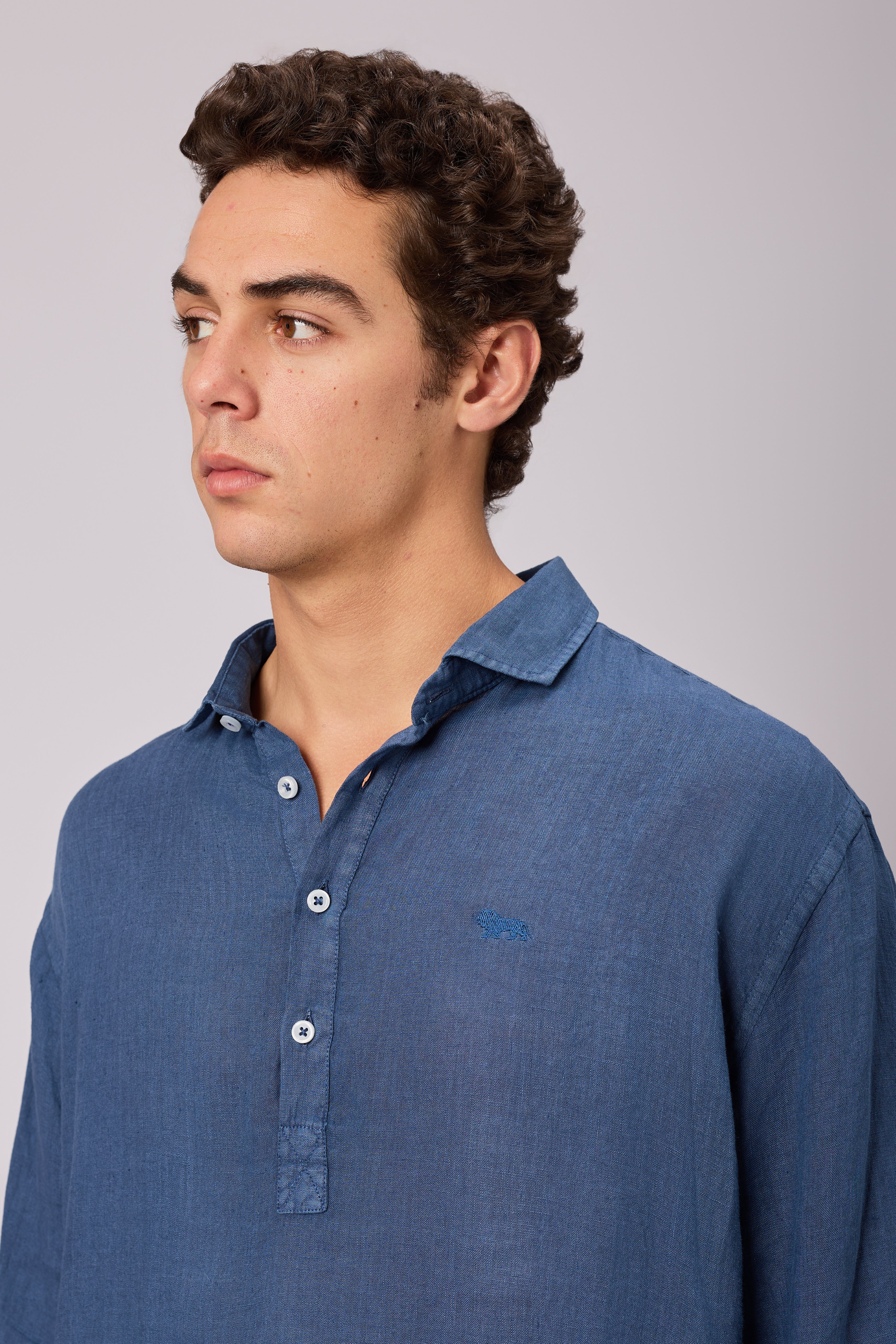Camisa Lino Polera Martimo