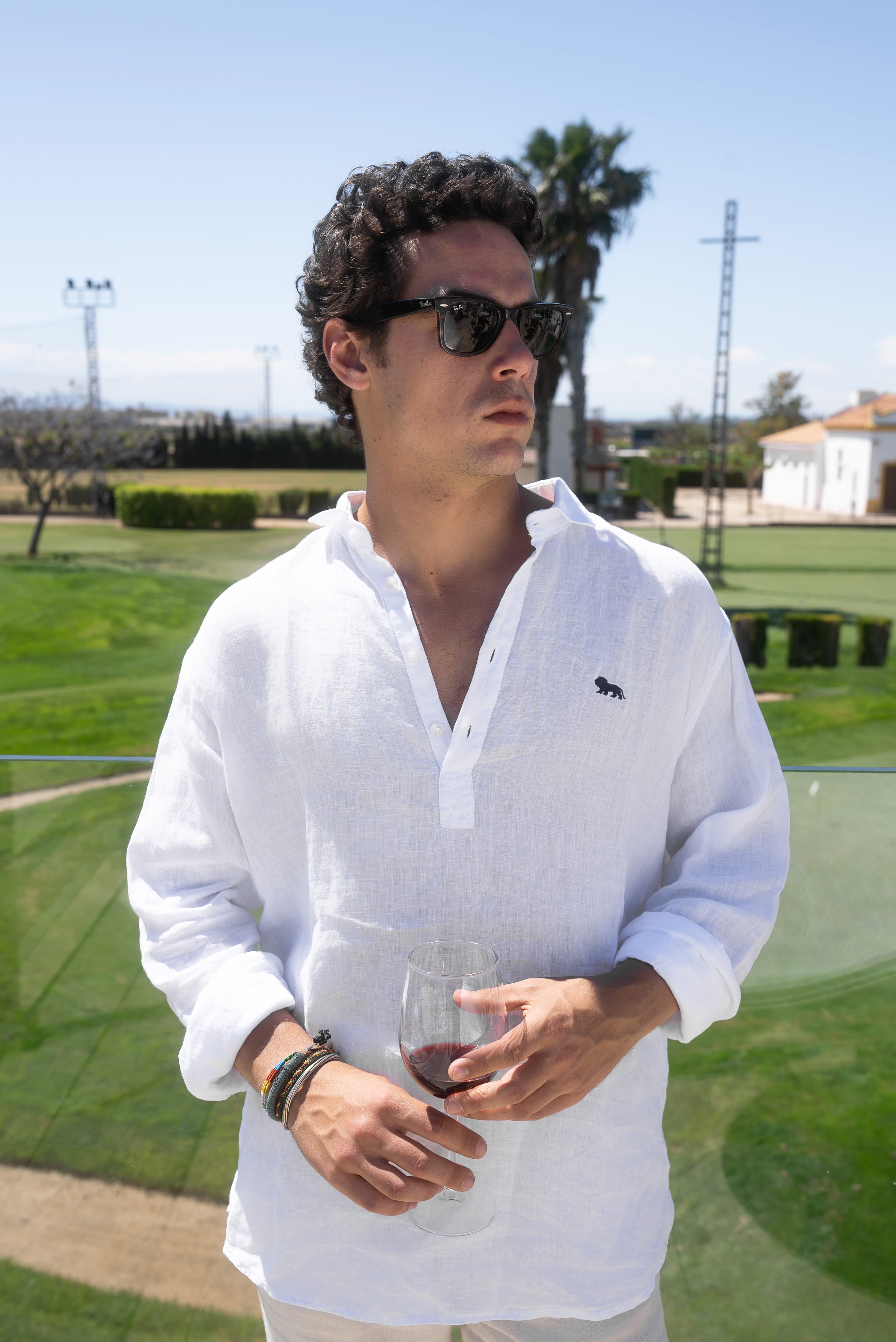 Camisa Lino Polera Blanca