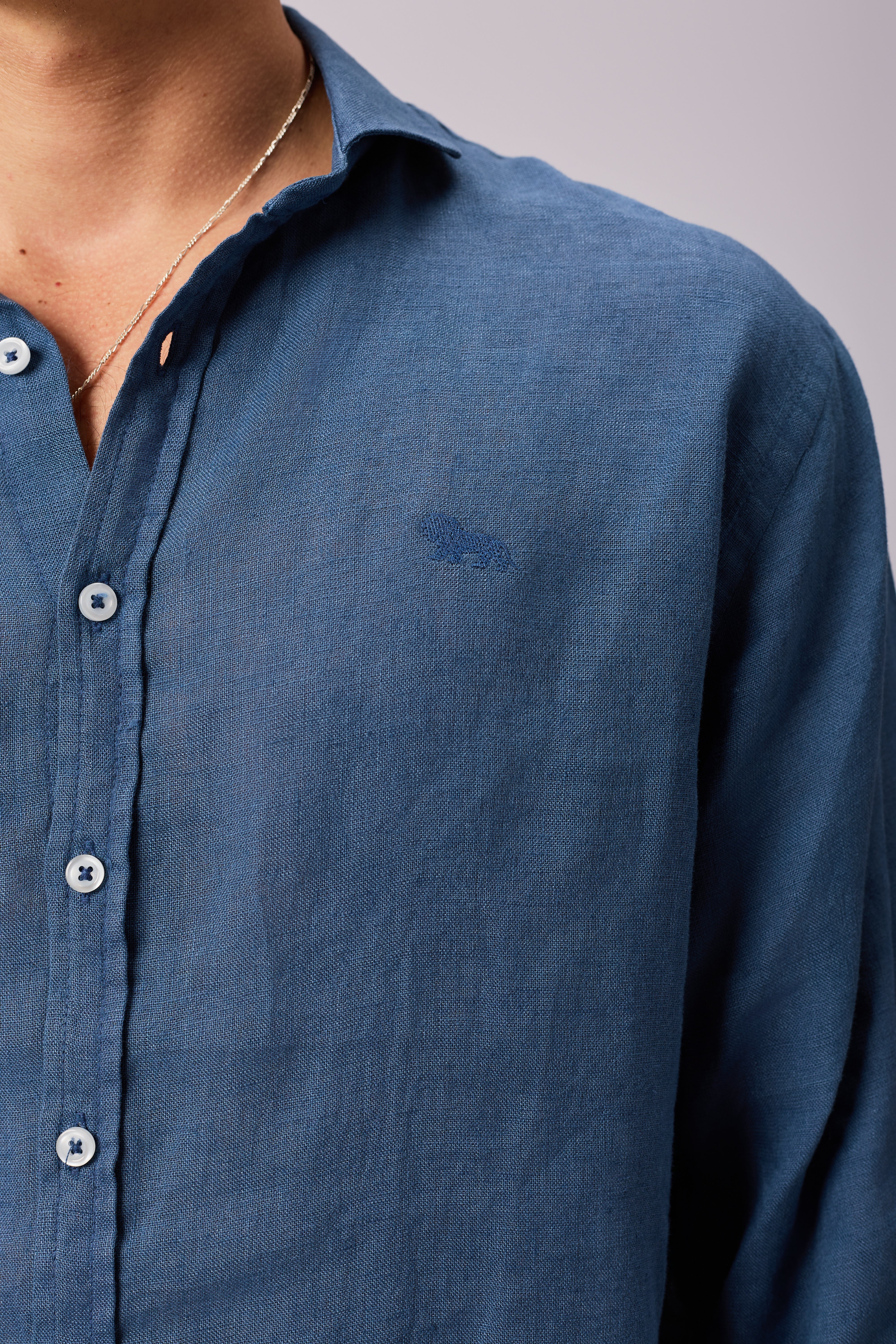 Camisa Azul Washed