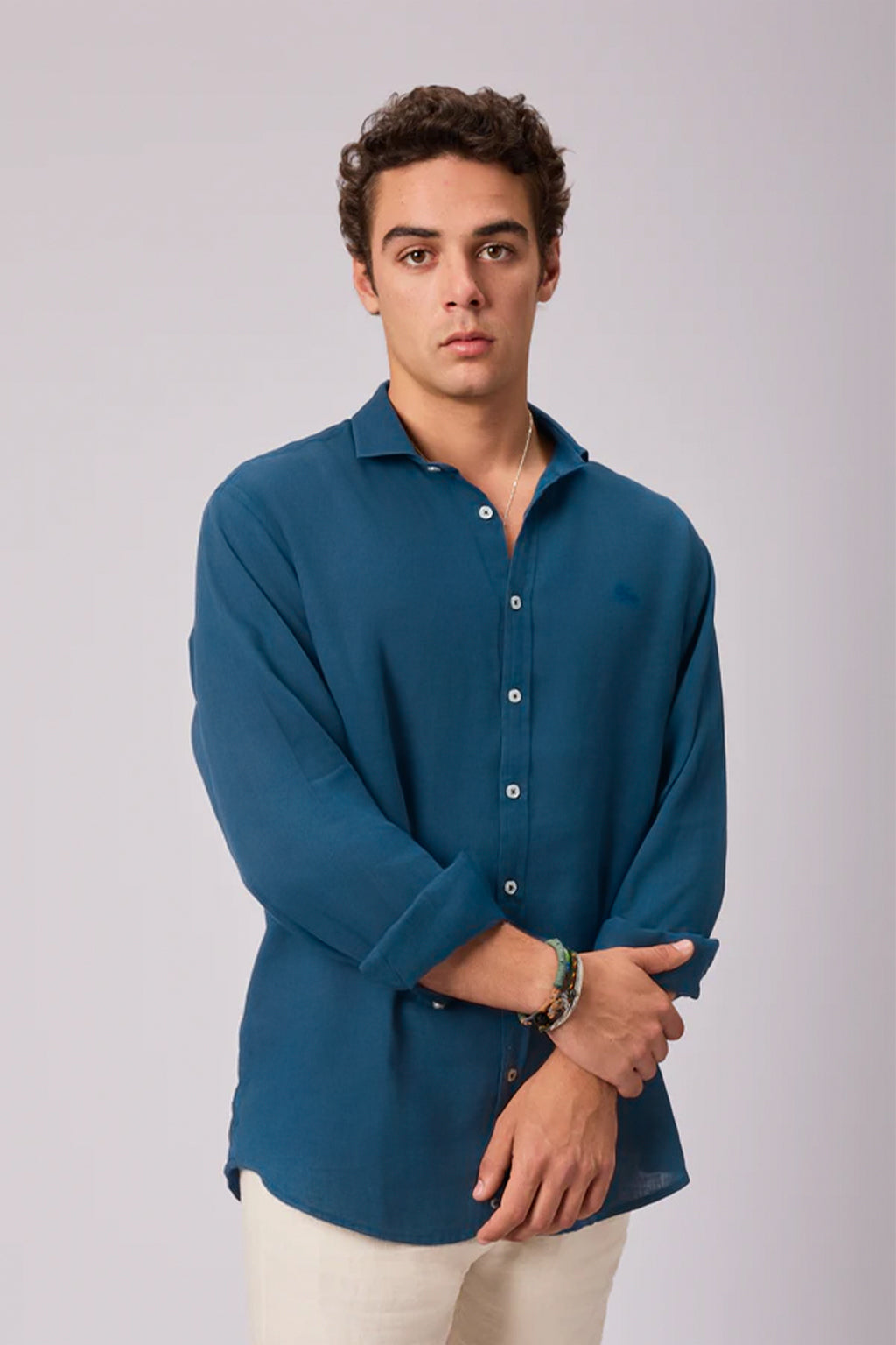 Camisa Azul Washed