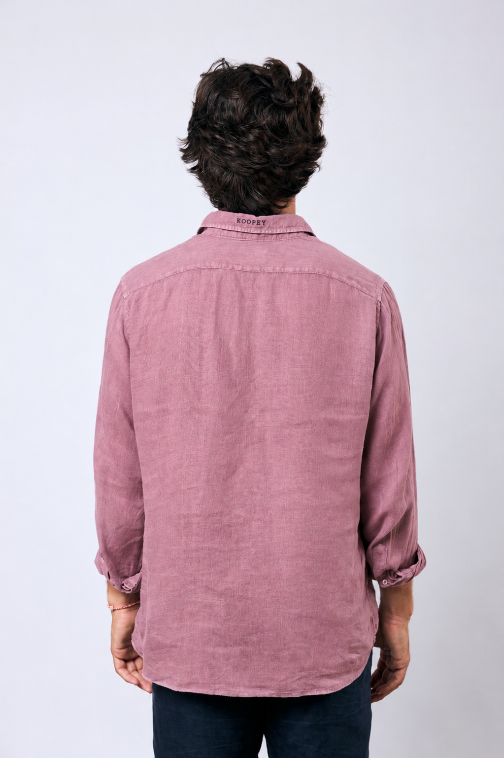 Camisa Costa Lino Burgundy