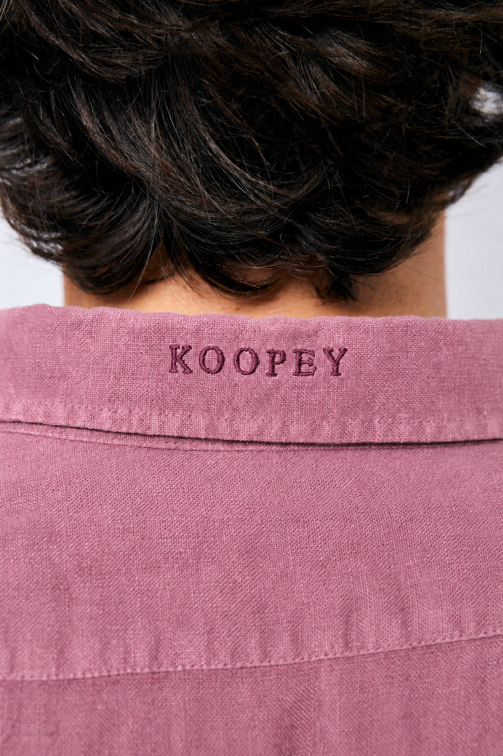 Camisa Costa Lino Burgundy