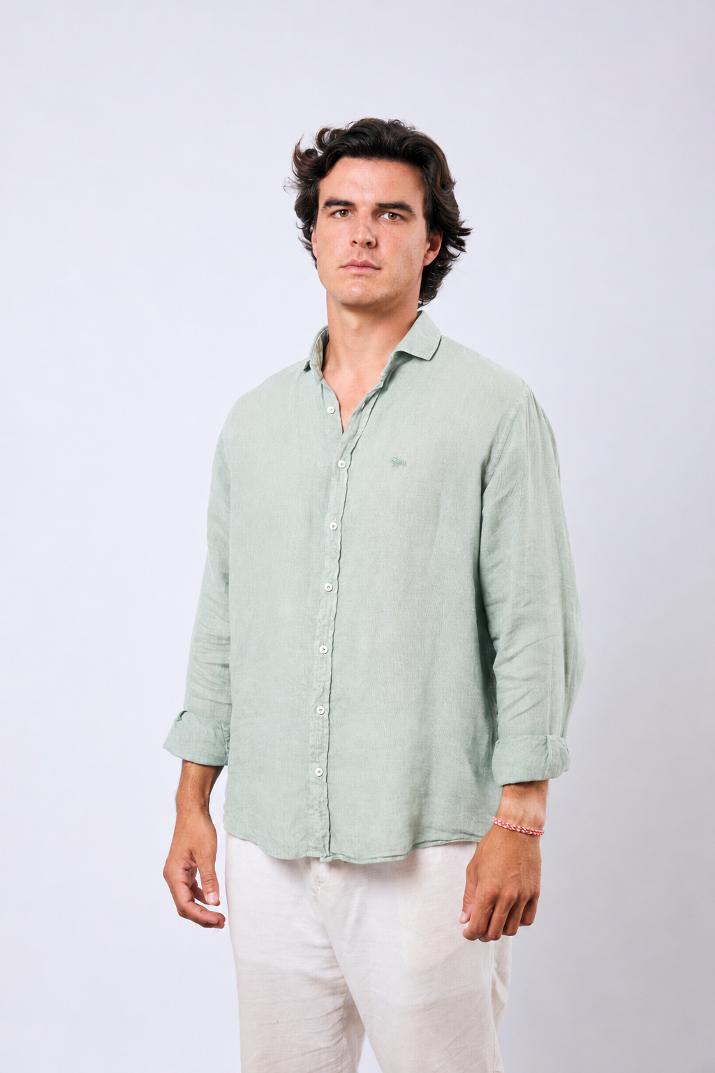 Camisa Costa Lino Green