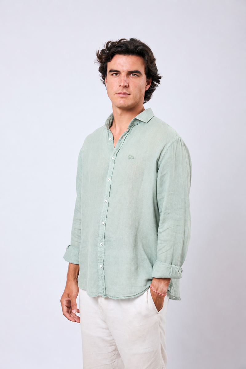 Camisa Costa Lino Green