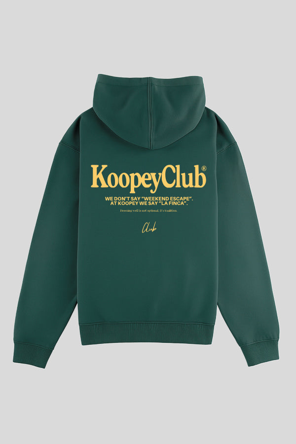 La Finca Hoodie Green Washed