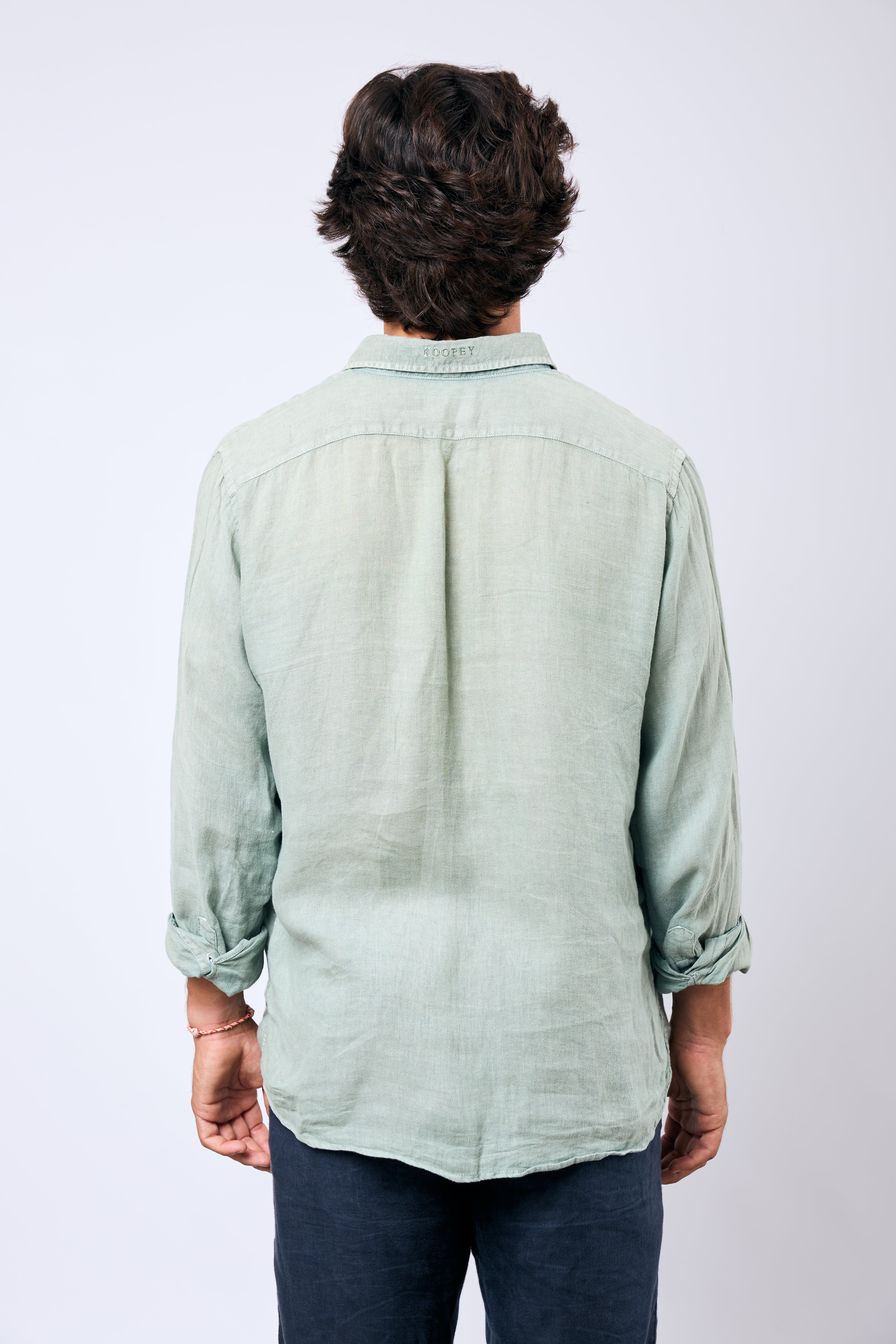 Polera Formentera Lino Verde