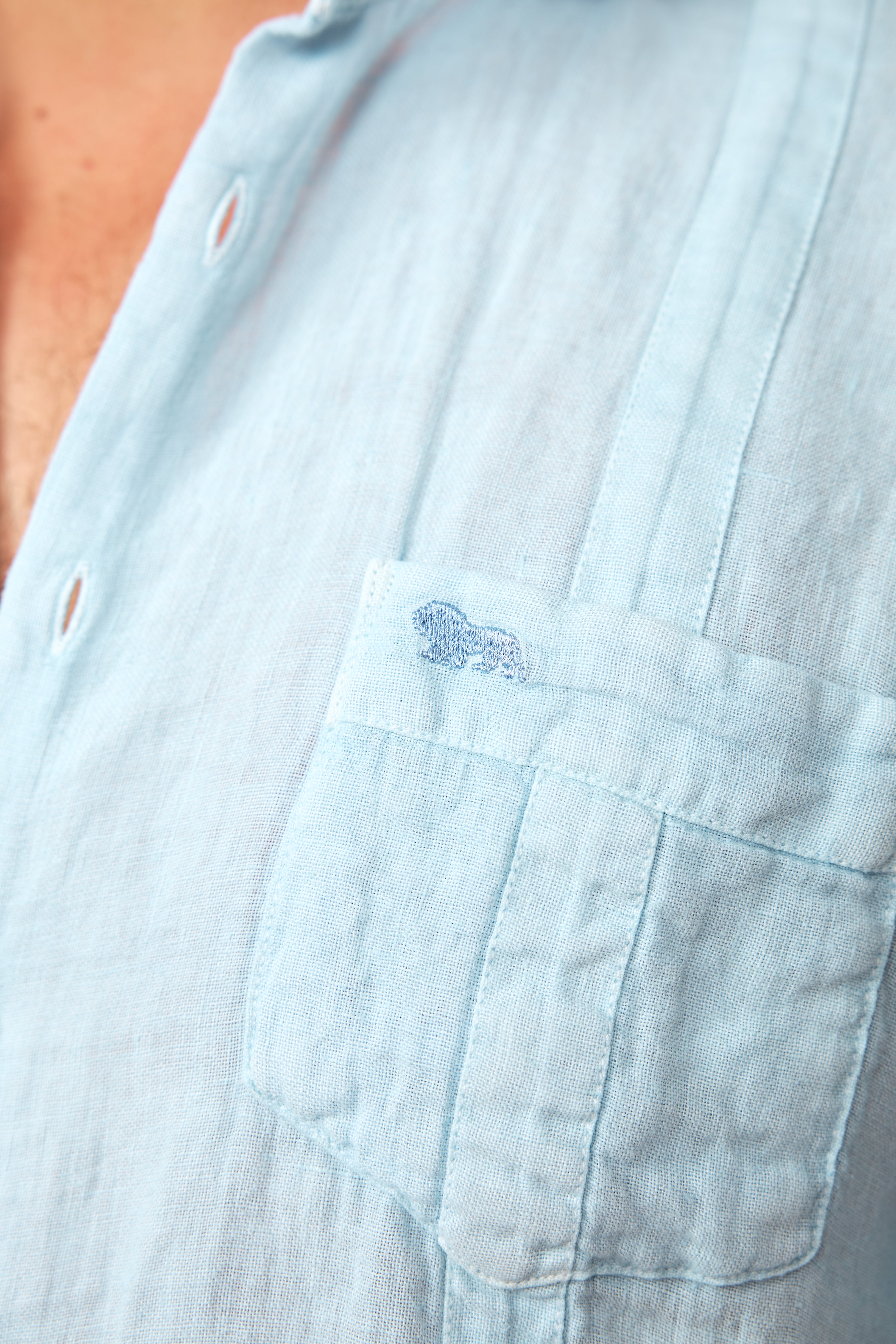 Guayabera Club Sky Blue