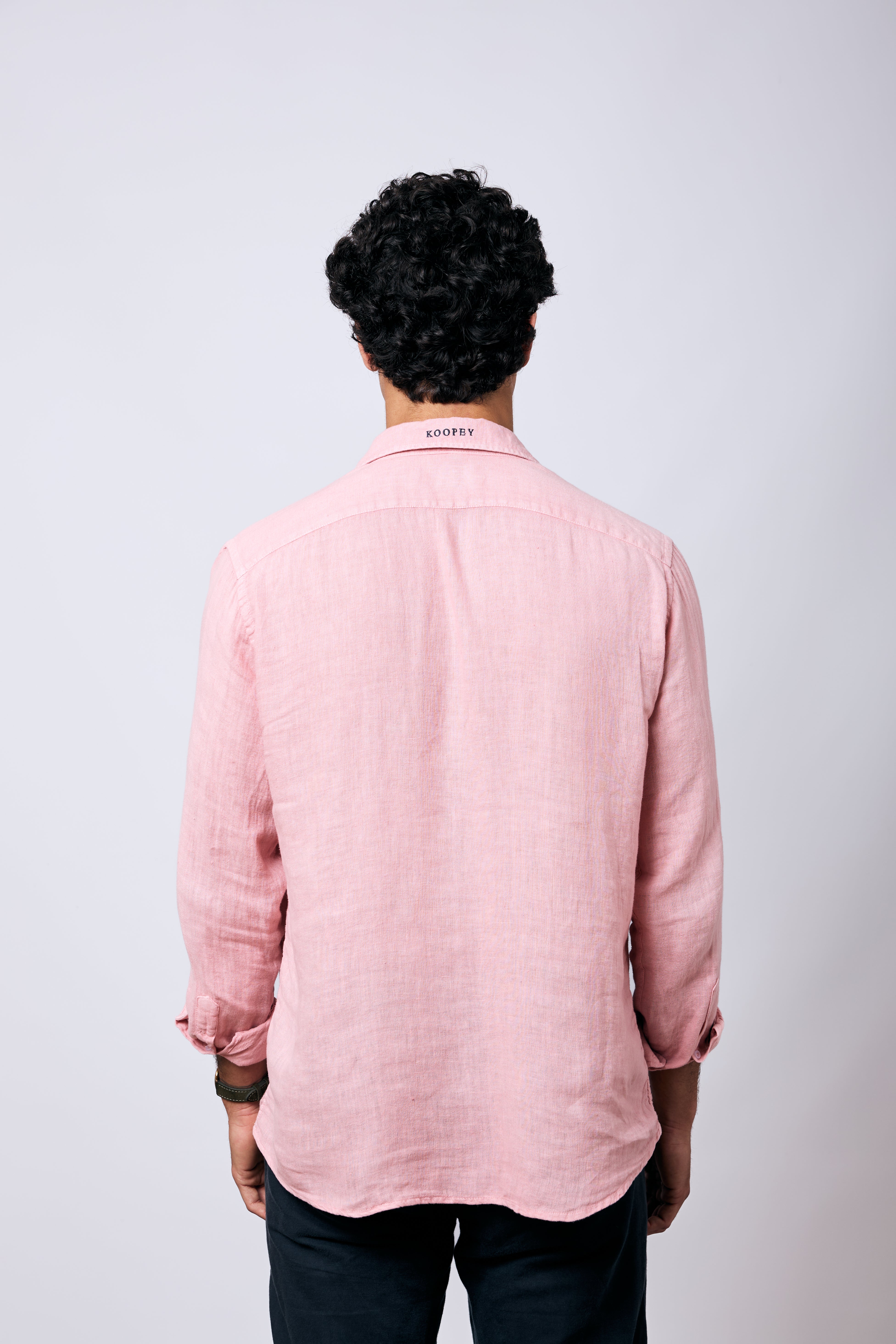 Camisa Formentera Lino Rose