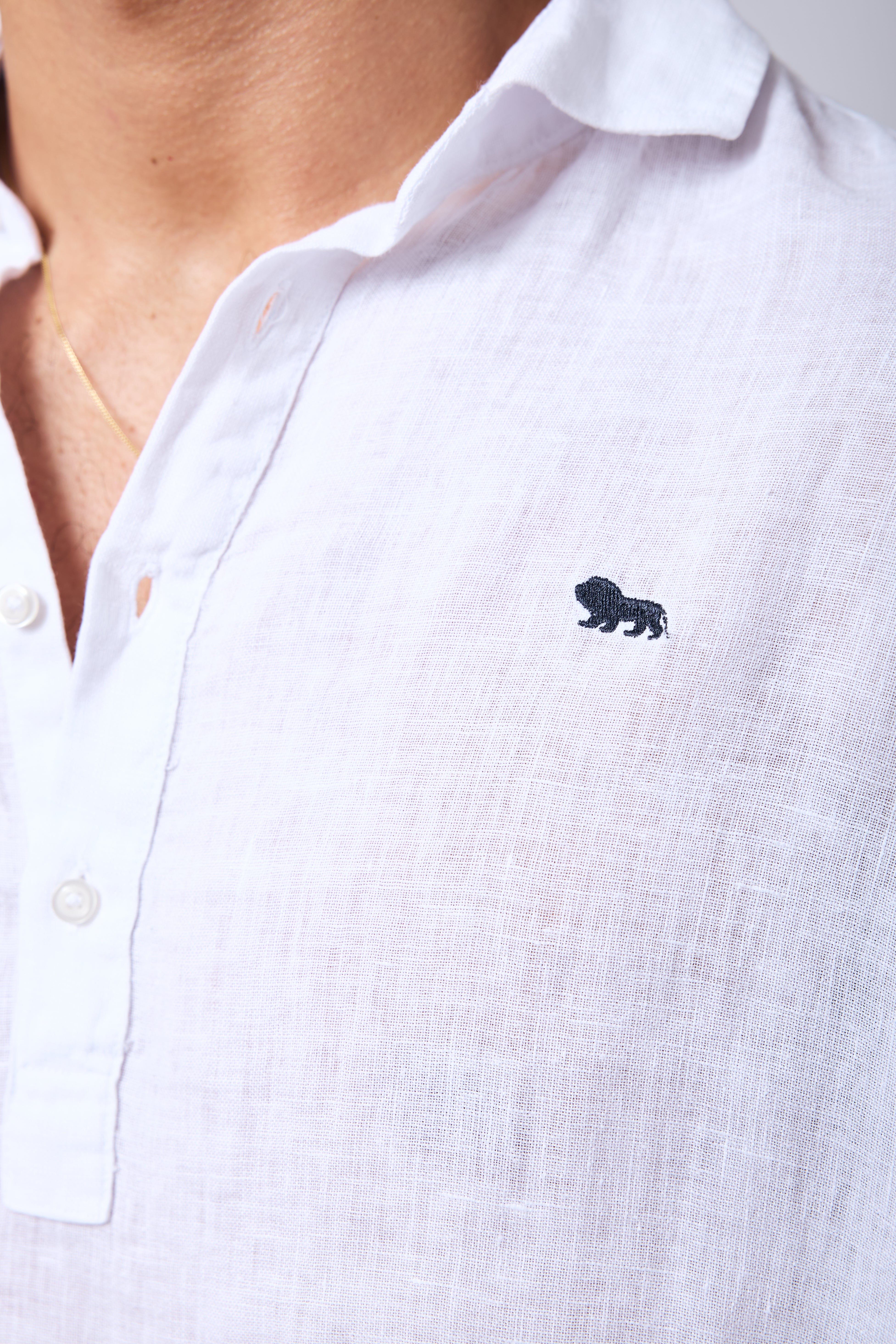 Camisa Formentera Lino Blanca
