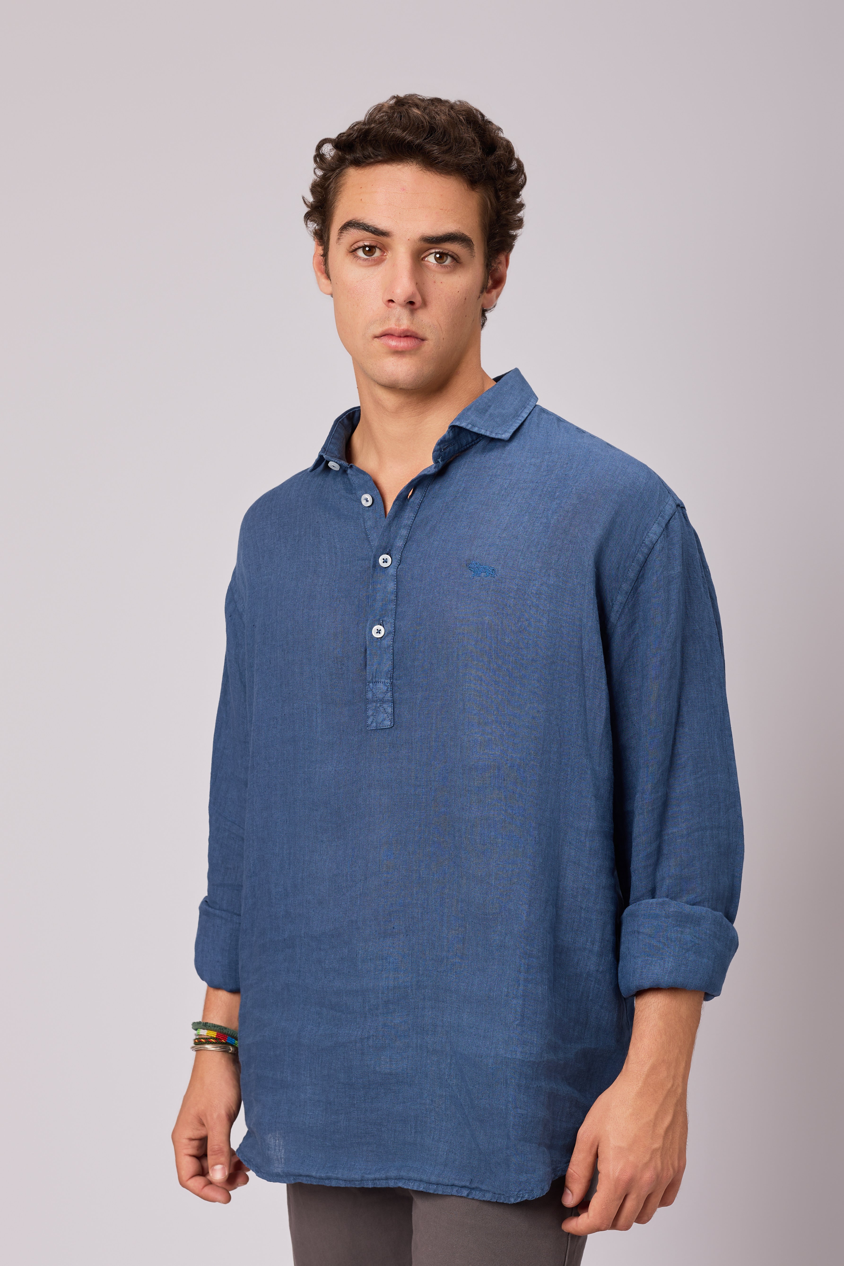 Camisa Lino Polera Martimo