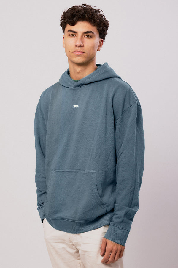 La Finca Hoodie Blue Washed