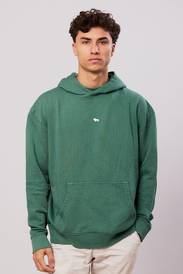 La Finca Hoodie Green Washed